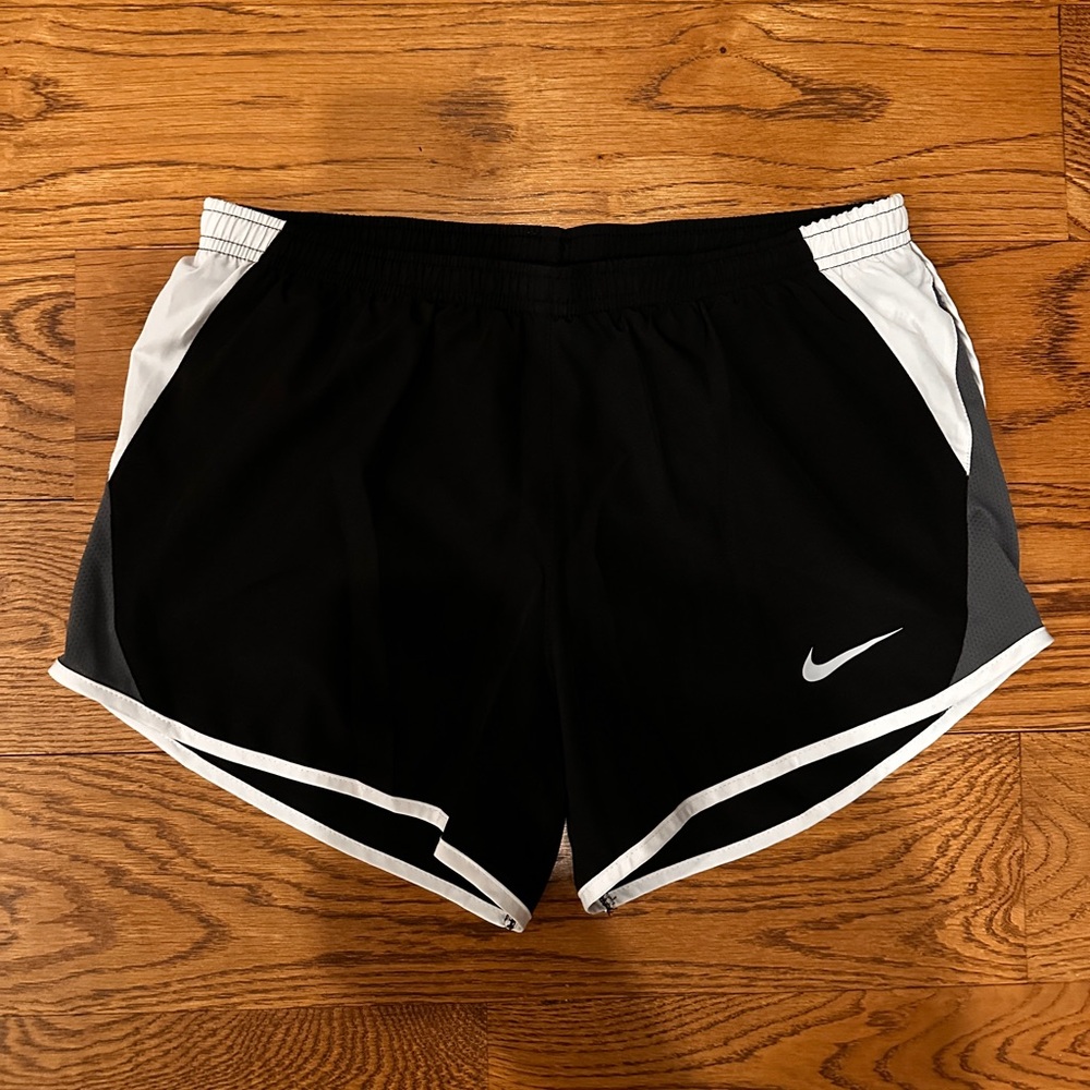Nike Women's Black and White Running Exercise Shorts